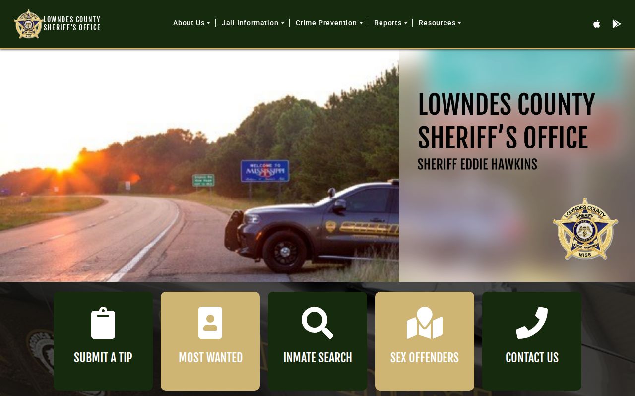 Lowndes County Mississippi Sheriff official website
