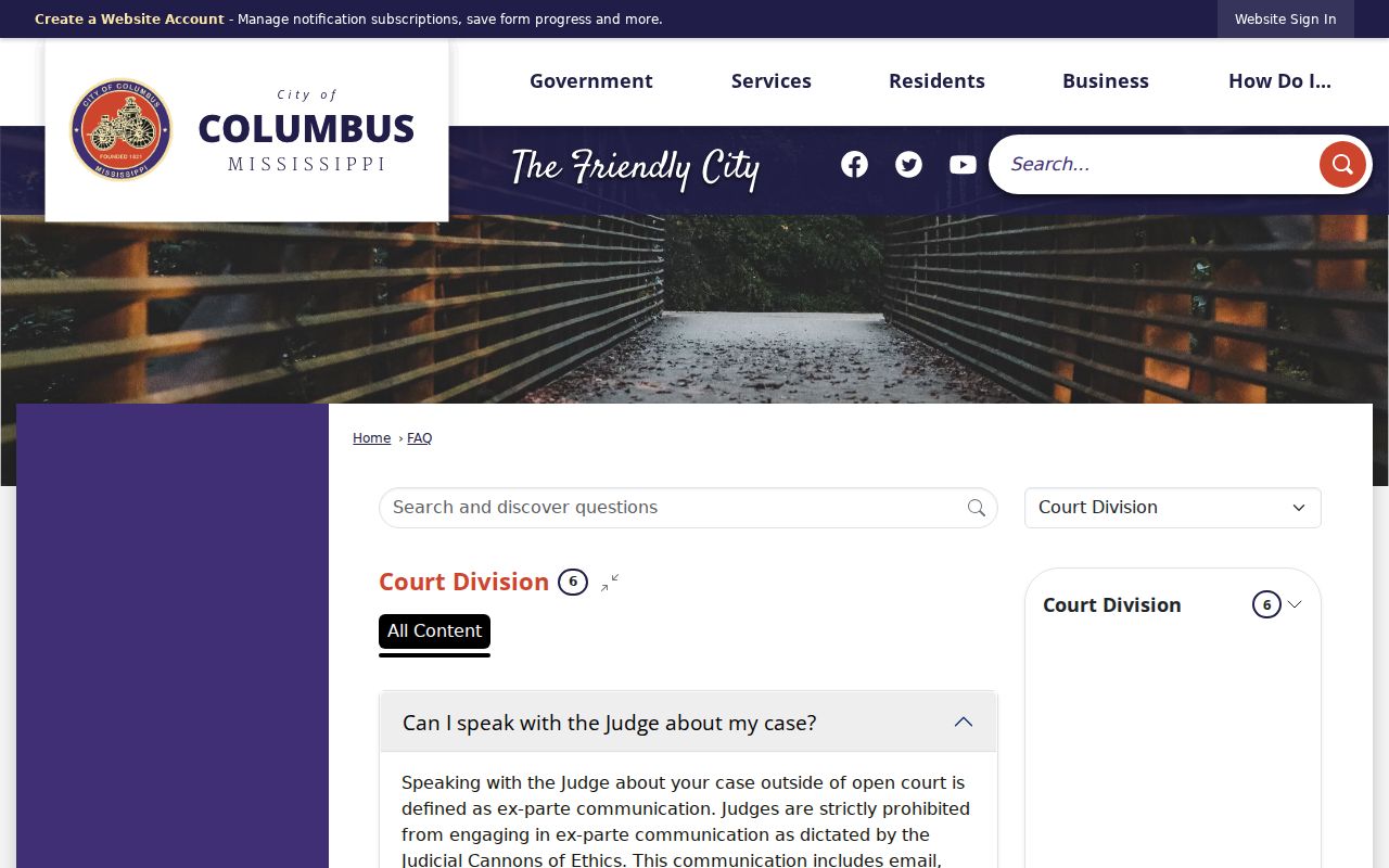 Columbus official missed court date and warrant guidance