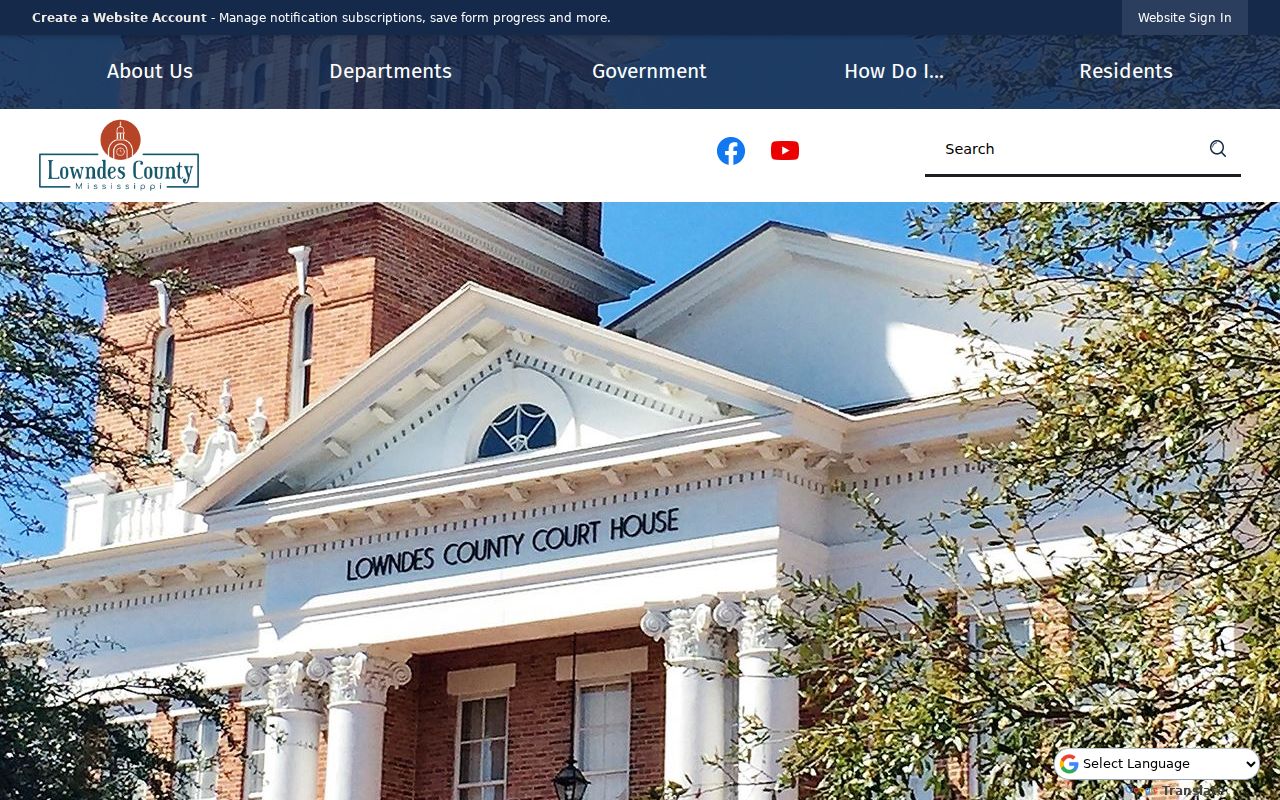 Official Lowndes County website office directory